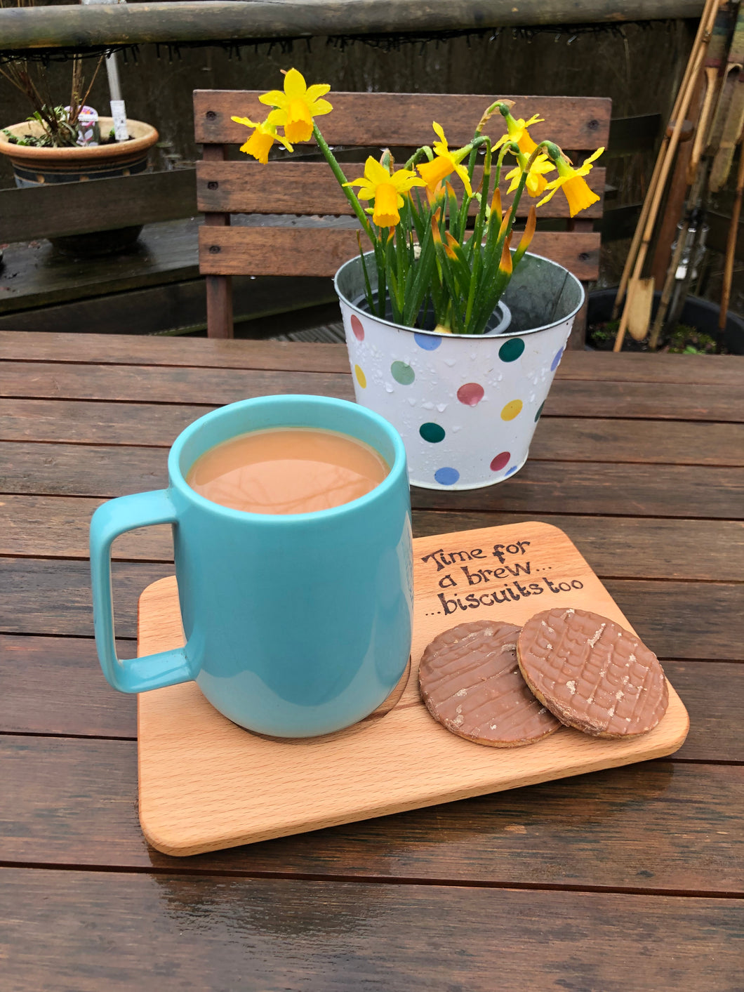 Tea and biscuits tray