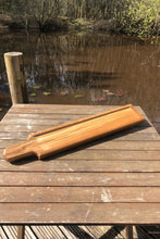 Load image into Gallery viewer, Bread board, extra large handmade from hardwood perfect for French stick, baguette. Ideal gift for Father’s Day
