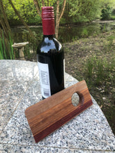 Load image into Gallery viewer, Balancing bottle holder, gravity illusion floating wine bottle stand. Novelty gift for Father’s Day
