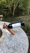 Load image into Gallery viewer, Balancing bottle holder, gravity illusion floating wine bottle stand. Novelty gift for Father’s Day
