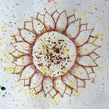 Load image into Gallery viewer, Original framed sunflower art

