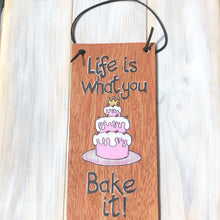 Load image into Gallery viewer, Cake fun hanging sign.
