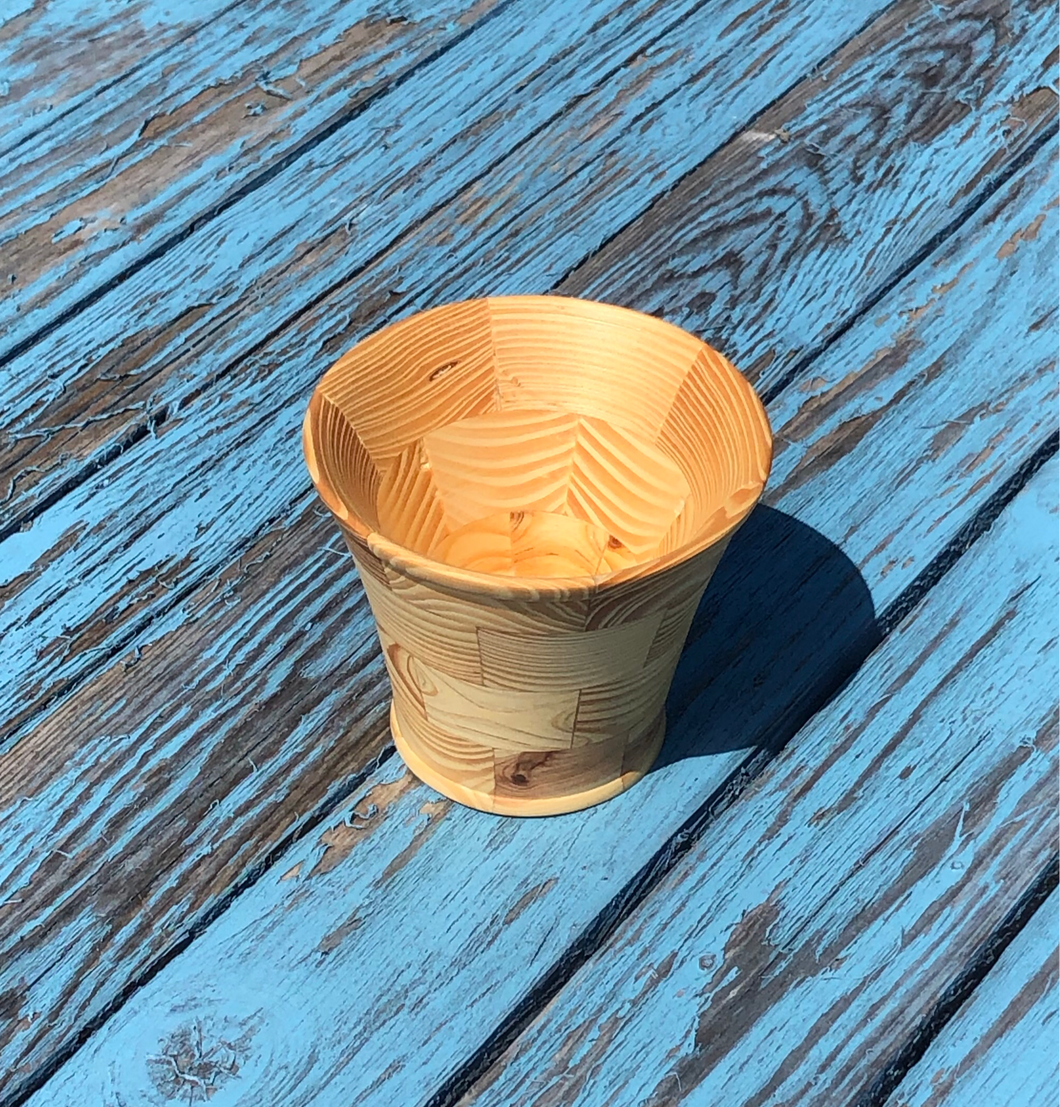 Small hand turned wooden bowl