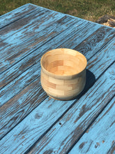 Load image into Gallery viewer, Hand turned segmented wooden bowl
