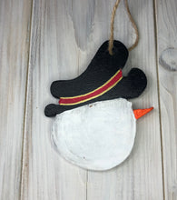 Load image into Gallery viewer, Handcrafted Snowman Christmas decoration.
