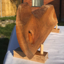 Load image into Gallery viewer, Cherry wood charcuterie serving board, perfect cheese board ideal father&#39;s day gift
